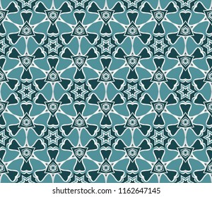 decorative geometric floral pattern. seamless vector illustration. for wallpaper, invitation, fabric textile.