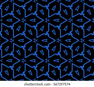 decorative geometric floral pattern. seamless vector illustration. for wallpaper, invitation, fabric textile