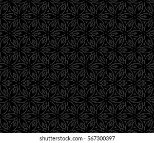 decorative geometric floral pattern. seamless vector illustration. for wallpaper, invitation, fabric textile