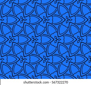 decorative geometric floral pattern. seamless vector illustration. for wallpaper, invitation, fabric textile