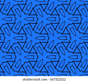 decorative geometric floral pattern. seamless vector illustration. for wallpaper, invitation, fabric textile