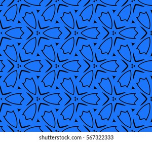 decorative geometric floral pattern. seamless vector illustration. for wallpaper, invitation, fabric textile