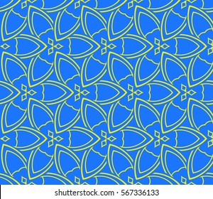 decorative geometric floral pattern. seamless vector illustration. for wallpaper, invitation, fabric textile