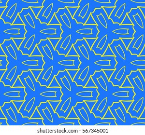 decorative geometric floral pattern. seamless vector illustration. for wallpaper, invitation, fabric textile