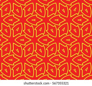 decorative geometric floral pattern. seamless vector illustration. for wallpaper, invitation, fabric textile