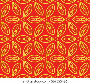decorative geometric floral pattern. seamless vector illustration. for wallpaper, invitation, fabric textile