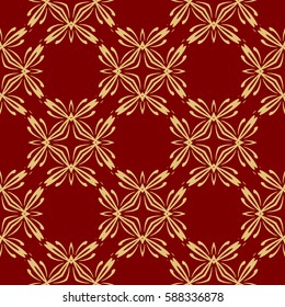 decorative geometric floral pattern. seamless vector illustration. for wallpaper, invitation, fabric textile