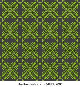 decorative geometric floral pattern. seamless vector illustration. for wallpaper, invitation, fabric textile