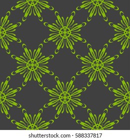 decorative geometric floral pattern. seamless vector illustration. for wallpaper, invitation, fabric textile