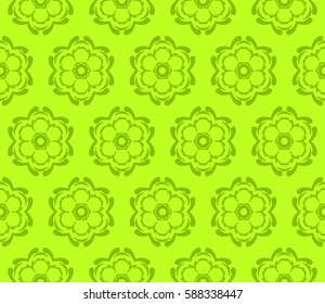decorative geometric floral pattern. seamless vector illustration. for wallpaper, invitation, fabric textile