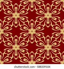 decorative geometric floral pattern. seamless vector illustration. for wallpaper, invitation, fabric textile