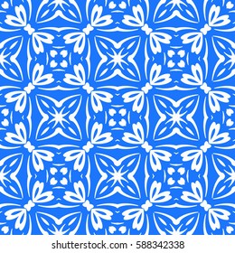 decorative geometric floral pattern. seamless vector illustration. for wallpaper, invitation, fabric textile