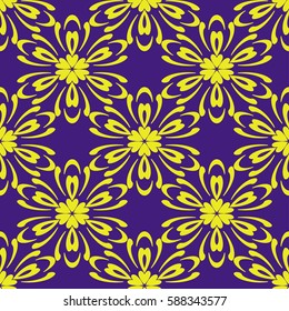 decorative geometric floral pattern. seamless vector illustration. for wallpaper, invitation, fabric textile
