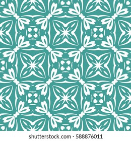 decorative geometric floral pattern. seamless vector illustration. for wallpaper, invitation, fabric textile
