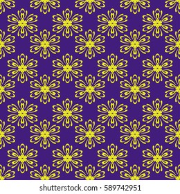 decorative geometric floral pattern. seamless vector illustration. for wallpaper, invitation, fabric textile