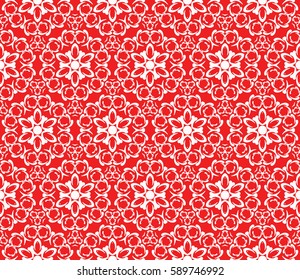 decorative geometric floral pattern. seamless vector illustration. for wallpaper, invitation, fabric textile