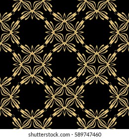 decorative geometric floral pattern. seamless vector illustration. for wallpaper, invitation, fabric textile