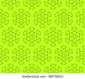 decorative geometric floral pattern. seamless vector illustration. for wallpaper, invitation, fabric textile