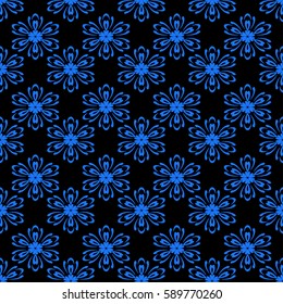 decorative geometric floral pattern. seamless vector illustration. for wallpaper, invitation, fabric textile