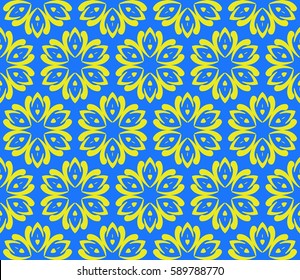 decorative geometric floral pattern. seamless vector illustration. for wallpaper, invitation, fabric textile