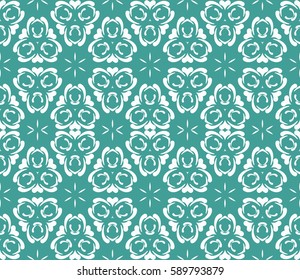 decorative geometric floral pattern. seamless vector illustration. for wallpaper, invitation, fabric textile