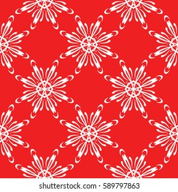 decorative geometric floral pattern. seamless vector illustration. for wallpaper, invitation, fabric textile
