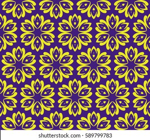 decorative geometric floral pattern. seamless vector illustration. for wallpaper, invitation, fabric textile
