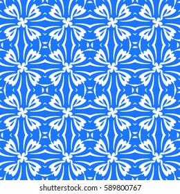 decorative geometric floral pattern. seamless vector illustration. for wallpaper, invitation, fabric textile
