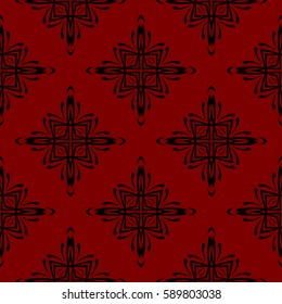 decorative geometric floral pattern. seamless vector illustration. for wallpaper, invitation, fabric textile