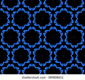 decorative geometric floral pattern. seamless vector illustration. for wallpaper, invitation, fabric textile
