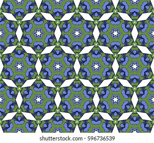 decorative geometric floral pattern. seamless vector illustration. for wallpaper, invitation, fabric textile
