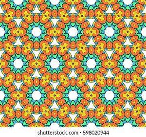 decorative geometric floral pattern. seamless vector illustration. for wallpaper, invitation, fabric textile