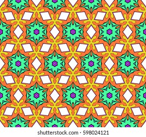 decorative geometric floral pattern. seamless vector illustration. for wallpaper, invitation, fabric textile
