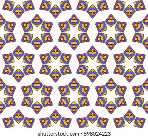 decorative geometric floral pattern. seamless vector illustration. for wallpaper, invitation, fabric textile