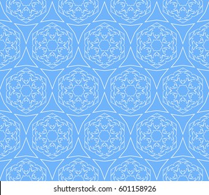 decorative geometric floral pattern. seamless vector illustration. for wallpaper, invitation, fabric textile