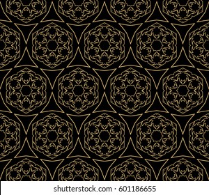 decorative geometric floral pattern. seamless vector illustration. for wallpaper, invitation, fabric textile