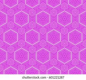 decorative geometric floral pattern. seamless vector illustration. for wallpaper, invitation, fabric textile