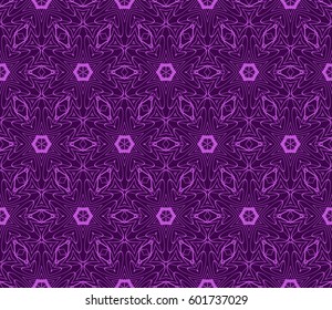decorative geometric floral pattern. seamless vector illustration. for wallpaper, invitation, fabric textile