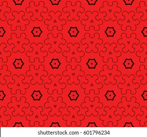 decorative geometric floral pattern. seamless vector illustration. for wallpaper, invitation, fabric textile