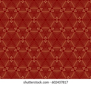 decorative geometric floral pattern. seamless vector illustration. for wallpaper, invitation, fabric textile