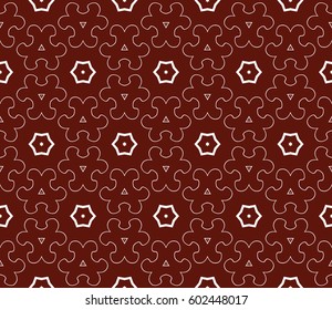 decorative geometric floral pattern. seamless vector illustration. for wallpaper, invitation, fabric textile