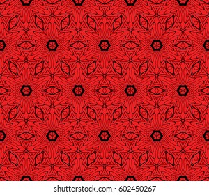 decorative geometric floral pattern. seamless vector illustration. for wallpaper, invitation, fabric textile