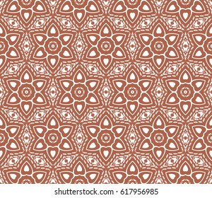 decorative geometric floral pattern. seamless vector illustration. for wallpaper, invitation, fabric textile