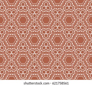 decorative geometric floral pattern. seamless vector illustration. for wallpaper, invitation, fabric textile