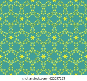decorative geometric floral pattern. seamless vector illustration. for wallpaper, invitation, fabric textile