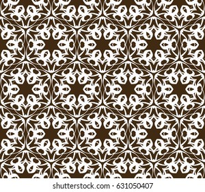 decorative geometric floral pattern. seamless vector illustration. for wallpaper, invitation, fabric textile