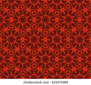 decorative geometric floral pattern. seamless vector illustration. for wallpaper, invitation, fabric textile