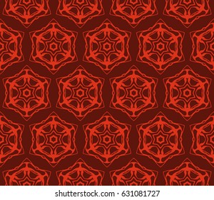 decorative geometric floral pattern. seamless vector illustration. for wallpaper, invitation, fabric textile