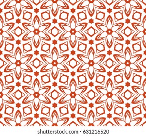 decorative geometric floral pattern. seamless vector illustration. for wallpaper, invitation, fabric textile