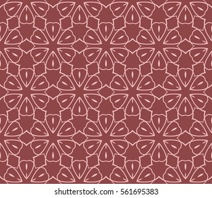 decorative geometric floral seamless pattern. vector illustration. stylish design. for invitation, fabric, decor, textile